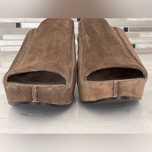 ROBERTO DEL CARLO Brown Suede Women's Heeled Mules, IT40/US9 - Picture 3 of 13